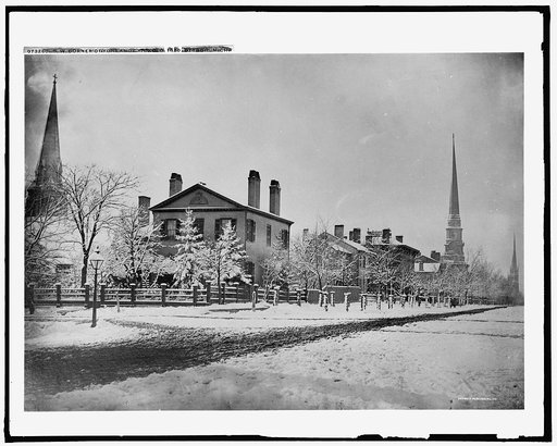 S.W. corner of Fort and Griswold [Street], 1870, Detroit, Mich.
