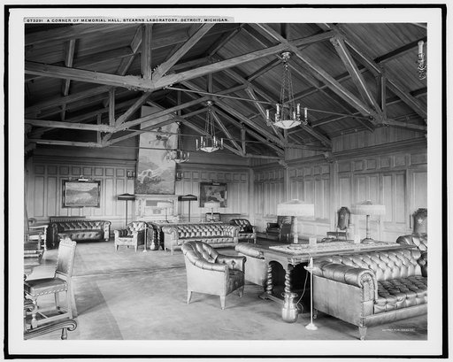A Corner of Memorial Hall, [Frederick] Stearns laboratory, Detroit, Michigan