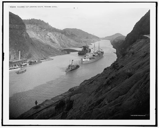Culebra Cut, looking south, Panama Canal