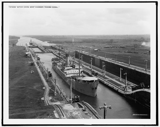 Gatun Locks, west chamber, Panama Canal