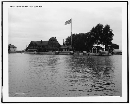 Old Club, Ste. Claire [sic] Flats, Mich.