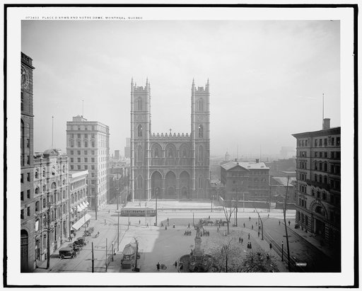 Place d'Arms and Notre Dame [Cathedral], Montreal, Quebec