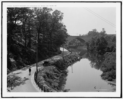 Ellicott Driveway and Edmonson Ave. bridge, Baltimore, Md.