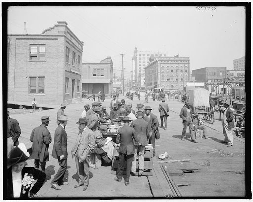 Lunch hour on the docks, Jacksonville, Fla.