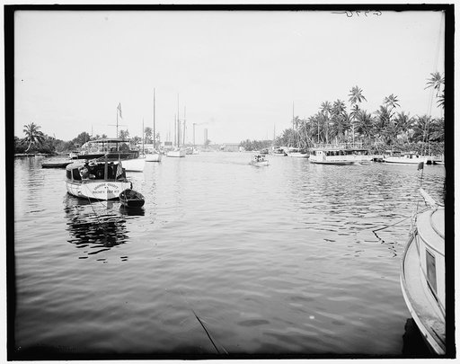 Up the Miami River from Bay Biscayne, Miami, Fla.