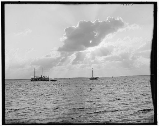 Sunrise or moonlight on the Miami River, Miami, Fla.