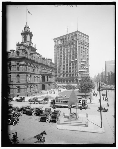 City Hall and Campus Martius, Detroit, Mich.