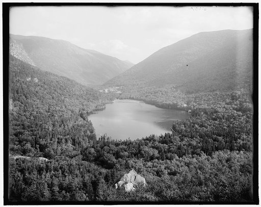 Franconia Notch and Echo Lake from artist's bluff, White Mts., N.H.