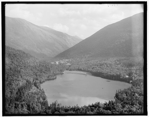 Franconia Notch and Echo Lake from artist's bluff, White Mts., N.H.