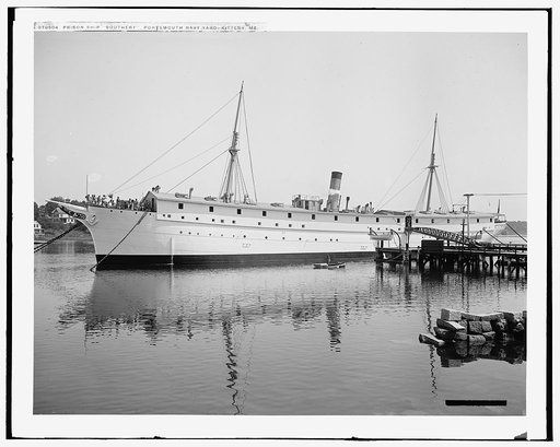 Prison ship Southery, Portsmouth Navy Yard, Kittery, Me.