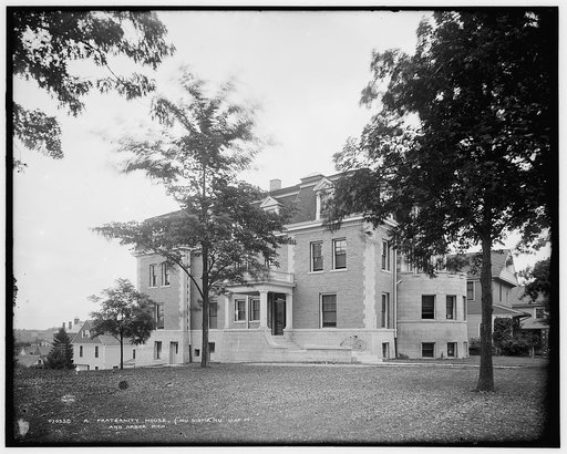 A Fraternity house, Nu Sigma Nu, U. of M. [University of Michigan], Ann Arbor, Mich.