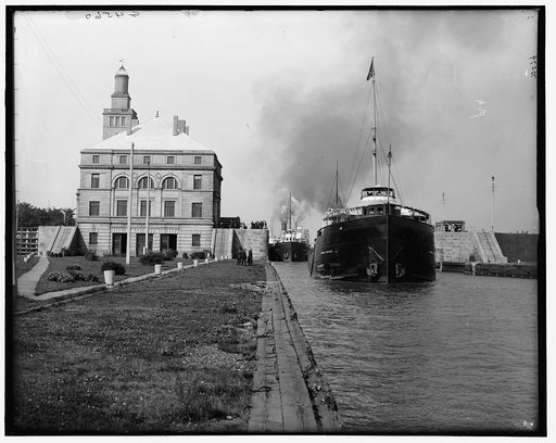 Frank J. Hecker in the locks, Sault Ste. Marie, Mich.