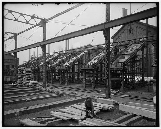 Billet chutes, Homestead Steel Works, Homestead, Pa.