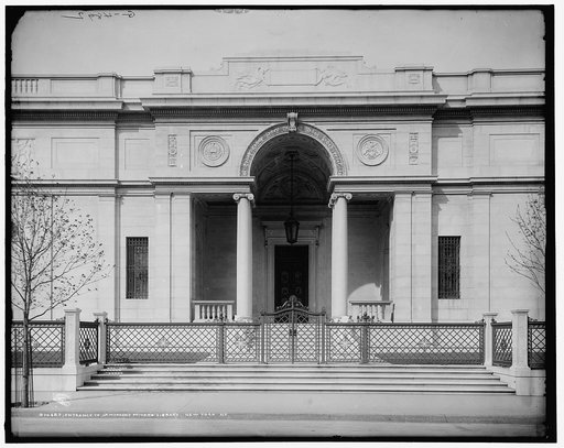 Entrance to J.P. Morgan's private library, New York, N.Y.