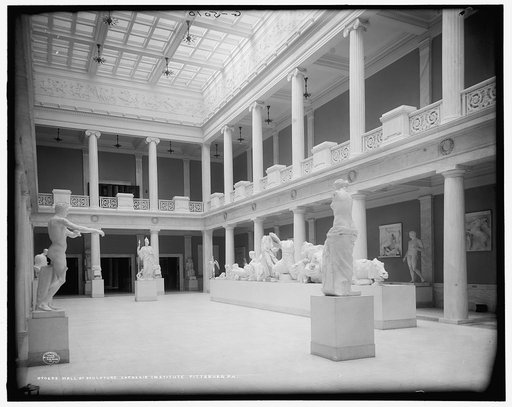 Hall of Sculpture, Carnagie [i.e. Carnegie] Institute, Pittsburg, Pa.