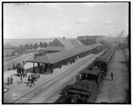 R.R. station, Petoskey, Mich.