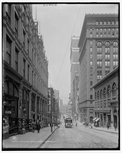 Fifth Ave., looking north, Pittsburg, Pa.