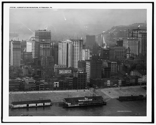 A Group of skyscrapers, Pittsburgh, Pa.