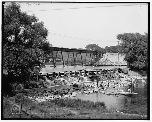 Dam on Huron River, Ann Arbor, Mich.