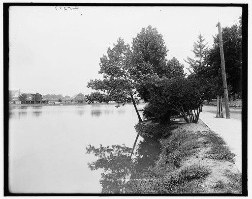 Lake in Reservoir park, Richmond, Va.