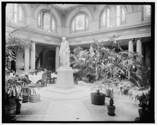 Japanese palm garden, Jefferson Hotel, Richmond, Va.