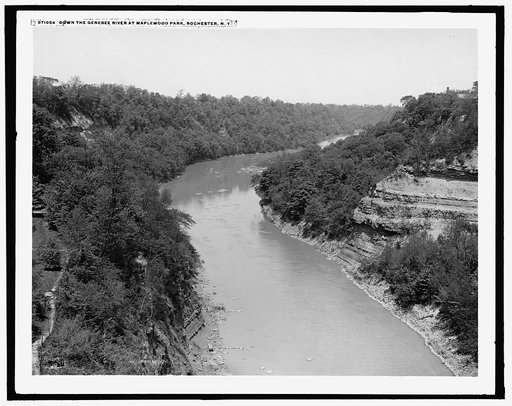 Down the Genesee River at Maplewood Park, Rochester, N.Y.