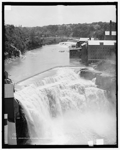 Lower [i.e. Upper] falls of Genesee, Rochester, N.Y.