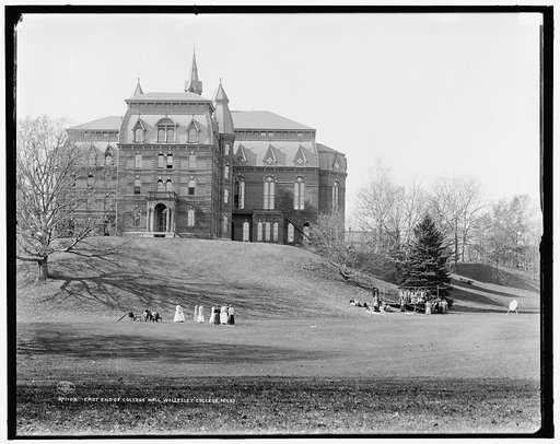 East end of College Hall, Wellesley College, Mass.