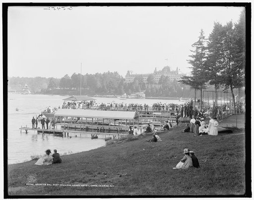 Regatta day, Fort William Henry Hotel, Lake George, N.Y.