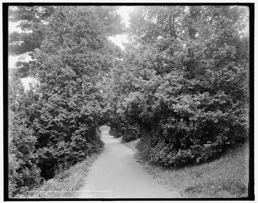 Lovers' lane, Fort William Henry Hotel, Lake George,N.Y.