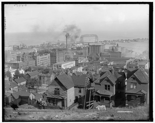 Duluth, Minn., view from Incline Ry. [Railway