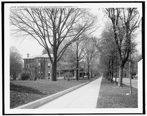 Ex-president Harrison's house, North Delaware Street, Indianapolis, Ind.