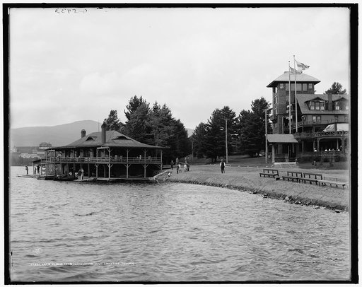 Lake Placid Club, lake house and lakeside tower