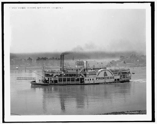 Steamer Princess, Ohio River str., Cincinnati, O[hio