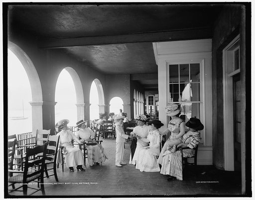On the veranda, Detroit Boat Club, Detroit, Mich.