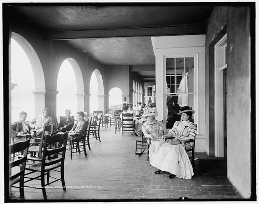 On the veranda, Detroit Boat Club, Detroit, Mich.