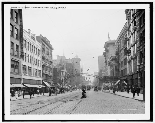 High Street south from Chestnut [Street], Columbus, Ohio