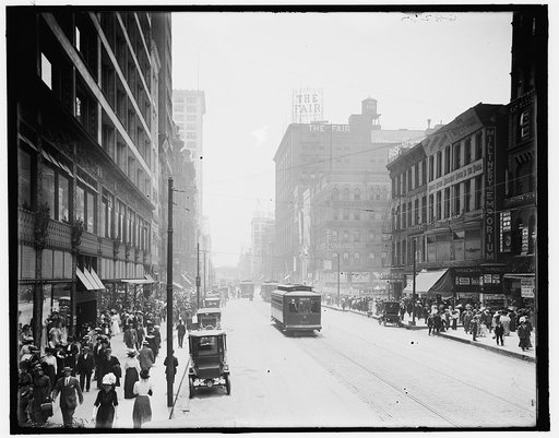 State Street, south from Madison, Chicago, Ill.