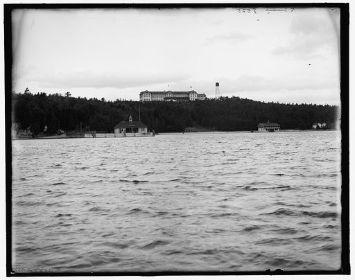 Hotel Champlain from the lake, Bluff Point, N.Y.