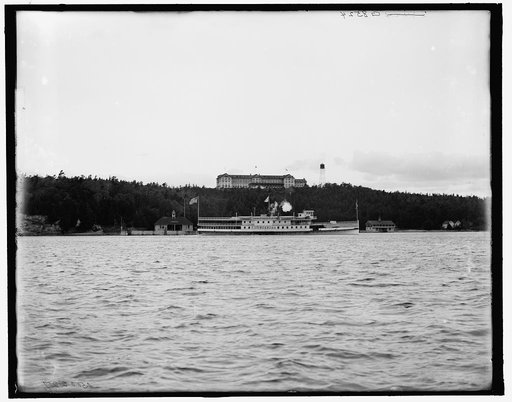 Hotel Champlain from the lake, Bluff Point, N.Y.