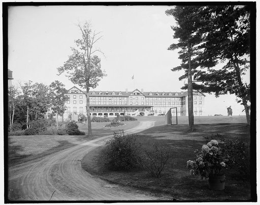 Hotel Champlain, west approach, Bluff Point, N.Y.