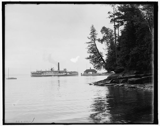 Hotel Champlain, steamer landing, Bluff Point, N.Y.