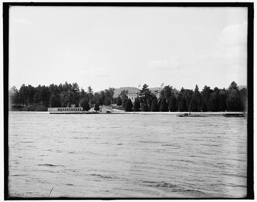 Fort William Henry Hotel, from the village, Lake George, N.Y.