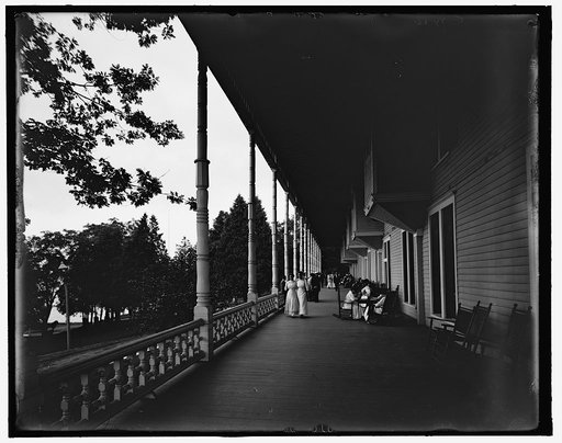 Hotel Marion, the veranda, Lake George, N.Y.