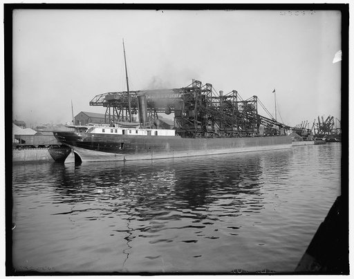 Hoover and Mason hoists in operation, Cleveland, Ohio