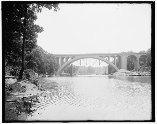 High bridge, Rocky River, Cleveland, Ohio