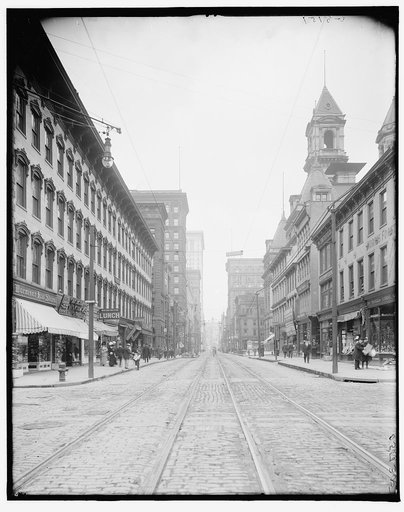 Smithfield Street and the Post Office, Pittsburgh, Pa.