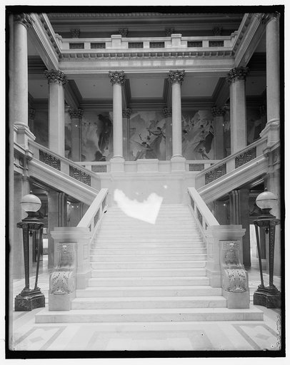 John W. Alexander's decorations, Carnegie Library, Pittsburgh, Pa.