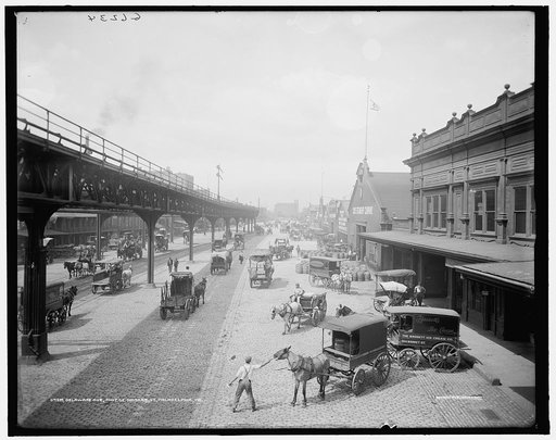 Delaware Ave. [Avenue], foot of Market St. [Street], Philadelphia, Pa.