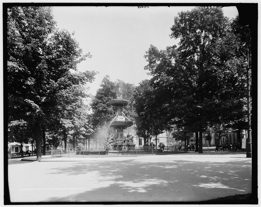 Fountain, Fulton St. Park [i.e. Fulton Park], Grand Rapids, Mich.